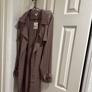 G by Guess Purple Trench Coat Flowing Design